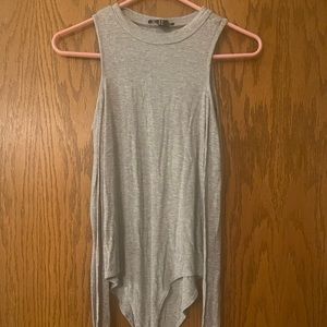 Forever 21 Cold Shoulder Gray Bodysuit **